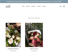 Tablet Screenshot of maggiemayflowers.com